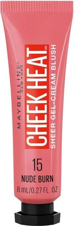 Maybelline Cheek Heat Blush 15 Nude Burn 15 G Crème -Mode Cosmetica Winkel 399x1200