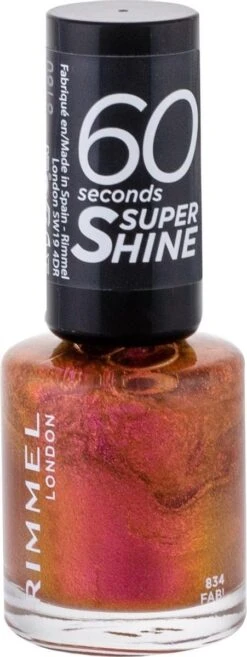 Rimmel London 60 Seconds Super Shine Nagellak - 834 Fab! (L) -Mode Cosmetica Winkel 451x1200 1