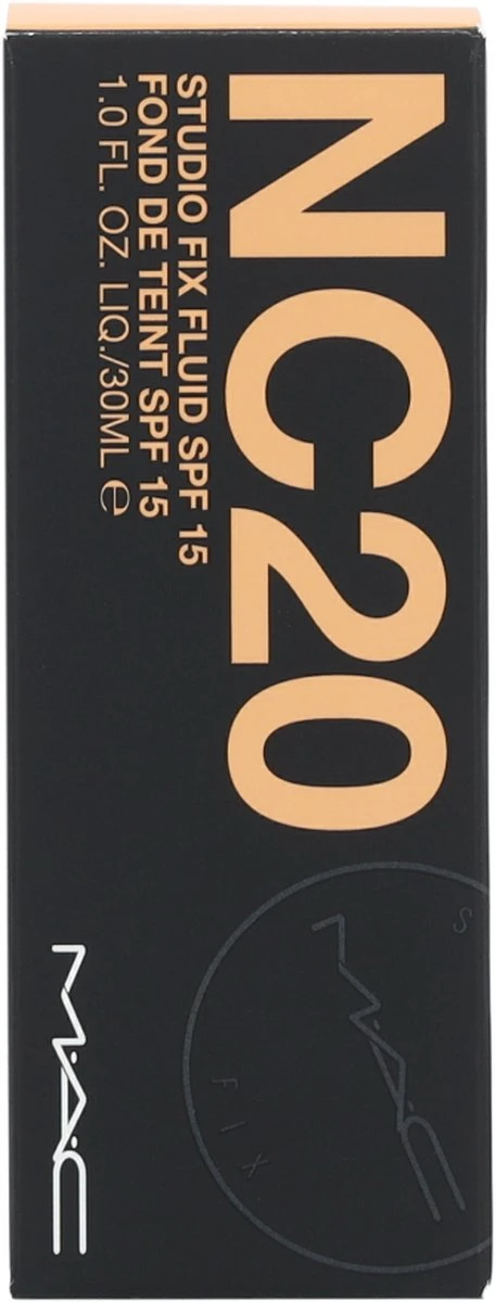 MAC Cosmetics Studio Fix Fluid Foundation - NC20 15 MAC Cosmetics Studio Fix Fluid Foundation - NC20 - Afbeelding 15