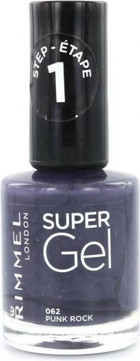 Rimmel London Super Gel Nagellak - 062 Punk Rock 1 Rimmel London Super Gel Nagellak - 062 Punk Rock