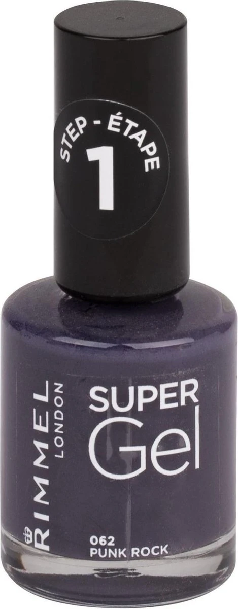 Rimmel London Super Gel Nagellak - 062 Punk Rock 5 Rimmel London Super Gel Nagellak - 062 Punk Rock - Afbeelding 5