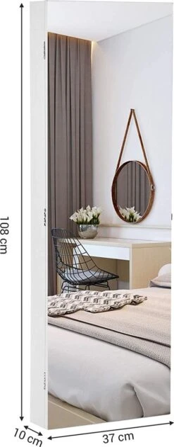 Nancy's Make-up Organizer – Sieraden & Spiegelkast – Spiegelkast, Deur & Wandhouder Met Binnenspiegel – Make-up Opbergen -Mode Cosmetica Winkel 470x1200 2