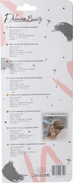 Deluxa Make-up Licht - Make-up Lamp - Make-up Licht Voor Spiegel - Spiegel Licht Met Zuignappen - 29 Cm X 2 Cm -Mode Cosmetica Winkel 482x1200 1