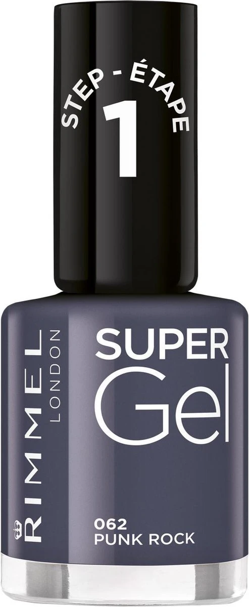 Rimmel London Super Gel Nagellak - 062 Punk Rock 4 Rimmel London Super Gel Nagellak - 062 Punk Rock - Afbeelding 4