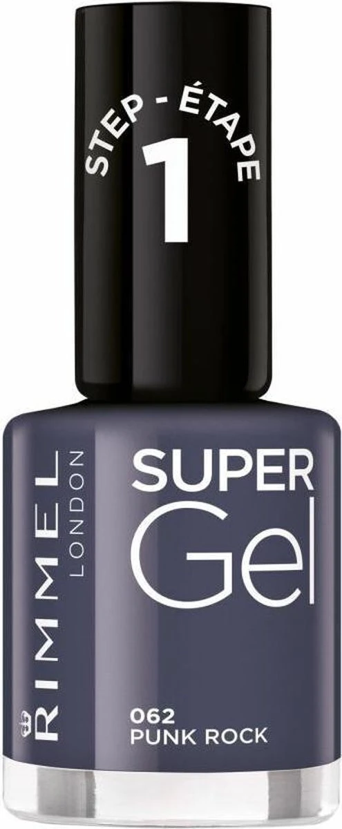 Rimmel London Super Gel Nagellak - 062 Punk Rock 2 Rimmel London Super Gel Nagellak - 062 Punk Rock - Afbeelding 2