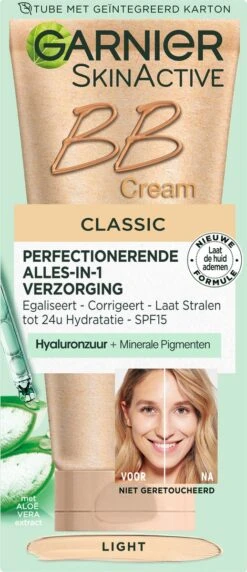 Garnier SkinActive - BB Cream Classic Light 5-in-1 Dagverzorging - 50ml - Getinte Dagcrème -Mode Cosmetica Winkel 518x1200