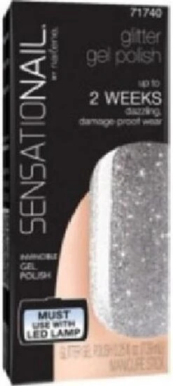 SensatioNail Gel Polish Silver Glitter - Gel Nagellak - Zilver -Mode Cosmetica Winkel 539x1200