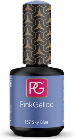 Pink Gellac - Sky Blue - Gellak - Vegan - Blauw - Glanzend - 15ml -Mode Cosmetica Winkel 645x1200
