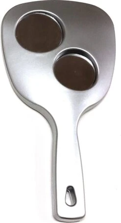 Handspiegel Trio - Spiegel Ø 13,5 Cm - 1X 3X & 5X Vergrotend - Zilver - Afmeting: 25 X 13,3 Cm. 5 Handspiegel Trio - Spiegel Ø 13,5 Cm - 1X 3X & 5X Vergrotend - Zilver - Afmeting: 25 X 13,3 Cm. -Mode Cosmetica Winkel 653x1200 4