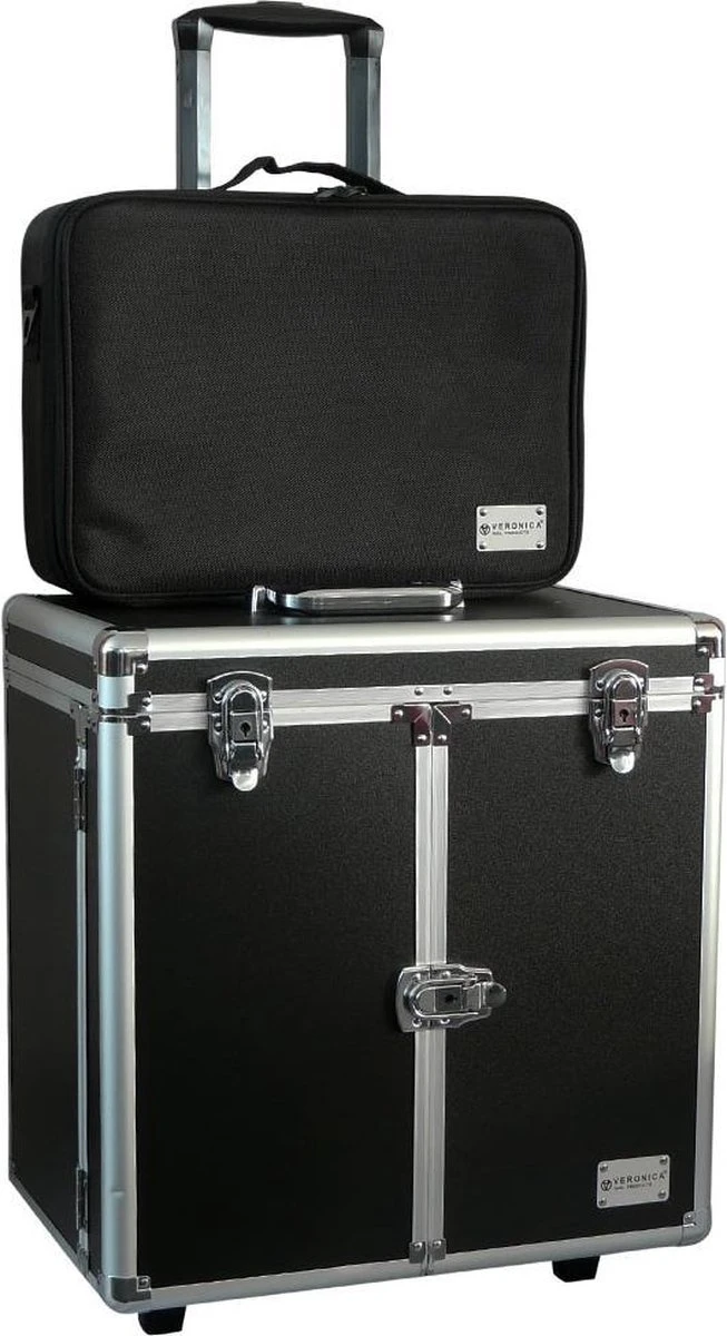 Veronica NAIL-PRODUCTS Aluminium Pedicure Koffer - Bijpassende Nylon Tas - Speciaal Voor Pedicure Motor 1 Veronica NAIL-PRODUCTS Aluminium Pedicure Koffer - Bijpassende Nylon Tas - Speciaal Voor Pedicure Motor