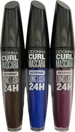 D'Donna - Curl Mascara - Blauw - Waterproof - 1 Flesje Met 8 Gram Inhoud -Mode Cosmetica Winkel 678x1200 3