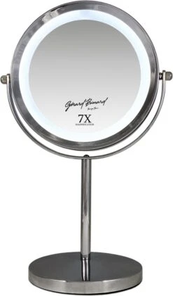 Metalen Verlichte Make-up LED Spiegel Dubbelzijdig 17,5CMØ 7x Vergroting 5 Metalen Verlichte Make-up LED Spiegel Dubbelzijdig 17,5CMØ 7x Vergroting -Mode Cosmetica Winkel 704x1200 2