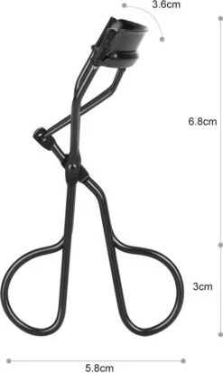 Merkloos Allsa - Wimperkruller Mat Zwart - Inclusief 4 Siliconen Pads - Wimperlifting - RVS -Mode Cosmetica Winkel 718x1200 3