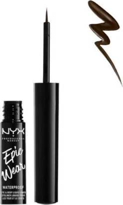 NYX Professional Makeup Epic Wear Liquid EyeLiner - Brown EWSPLL02 - 3,5 Ml -Mode Cosmetica Winkel 721x1200 2