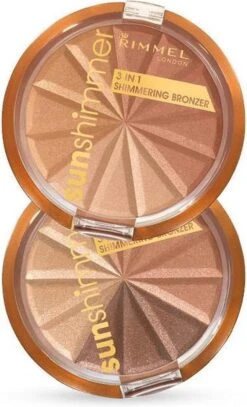 Rimmel London Rimmel - SunShimmer 3 In 1 Shimmering Bronzer Lustrous Powder 9.9 G 1 Gold Princess - -Mode Cosmetica Winkel 728x1200