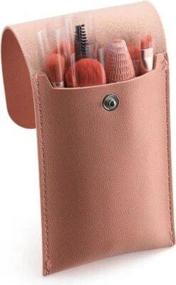 Professionele 8-Delige Make-Up Kwasten Set - Roze - Make-Up Brush Set - Poeder Kwast - Luxe Lederen Opberg Etui - Make Up Reis Etui - Cosmetica -Mode Cosmetica Winkel 741x1200 4