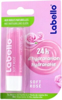 Labello - Lippenbalsem Soft Rosé - Lipverzorging - Lipbalm - Droge Lippen - 24 Uurs Werking - Dames - Meisjes - Kunststof - Roze -Mode Cosmetica Winkel 753x1200 1