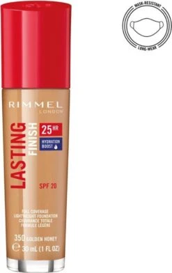 Rimmel London Lasting Finish Foundation - 350 Golden Honey -Mode Cosmetica Winkel 756x1200