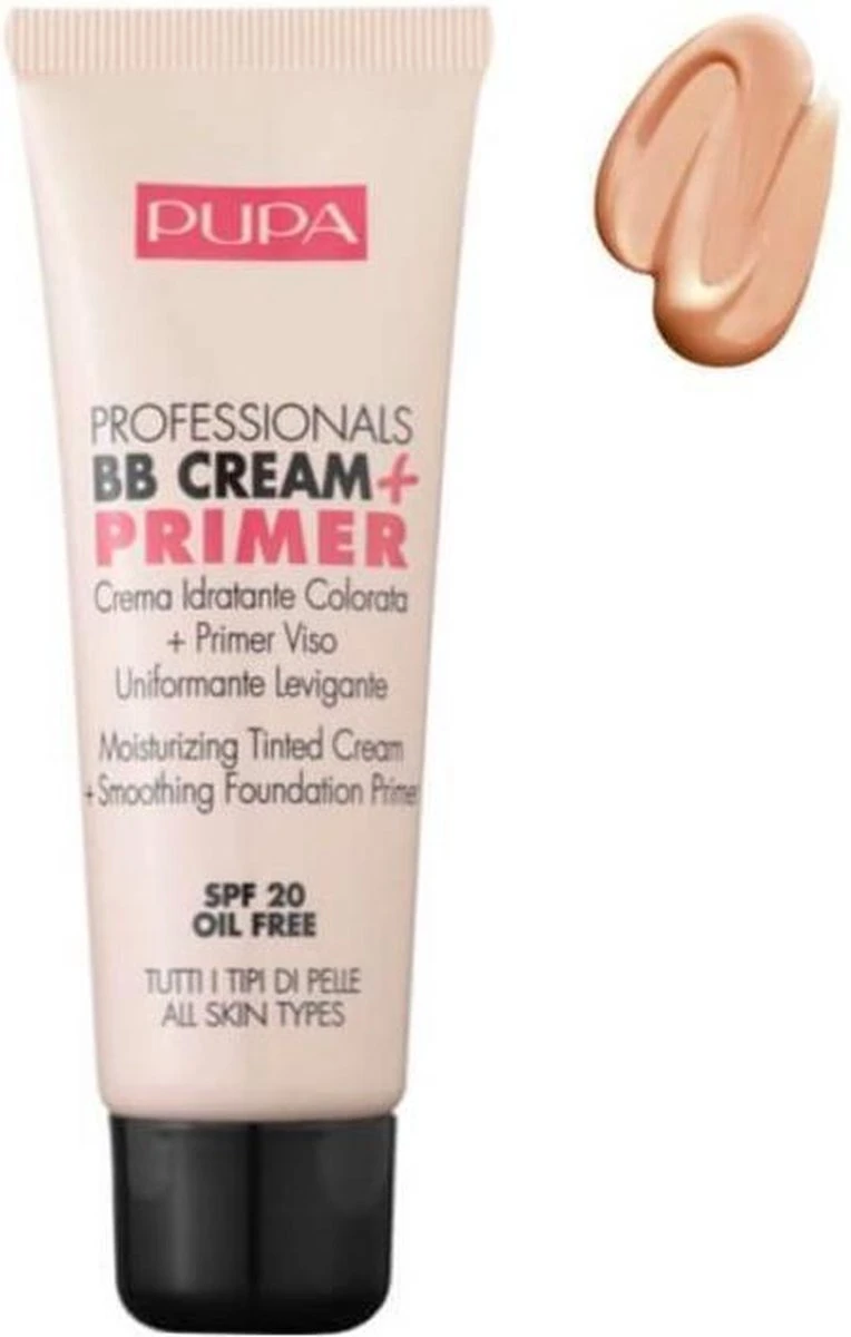 Pupa Milano BB Cream + Primer For Combination To Oily Skin - 001 Nude 1 Pupa Milano BB Cream + Primer For Combination To Oily Skin - 001 Nude