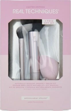 Make-up Set Real Techniques Naturally Radiant (4 Pcs)
