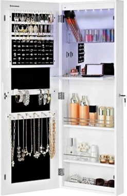 Nancy's Make-up Organizer – Sieraden & Spiegelkast – Spiegelkast, Deur & Wandhouder Met Binnenspiegel – Make-up Opbergen -Mode Cosmetica Winkel 775x1200 2