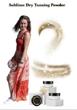 MaMo Subliem - Sublime Dry Tanning Powder - Medium - Baking Powder - Finishing Powder - Met Optie Shimmer - Tanning - Poeder - Spraytan - Glow - Grapes - Visagisten - Finishing Powder - Selftanning Powder - Na Zonnebrand Creme - Foundation - Make-up -Mode Cosmetica Winkel 839x1200