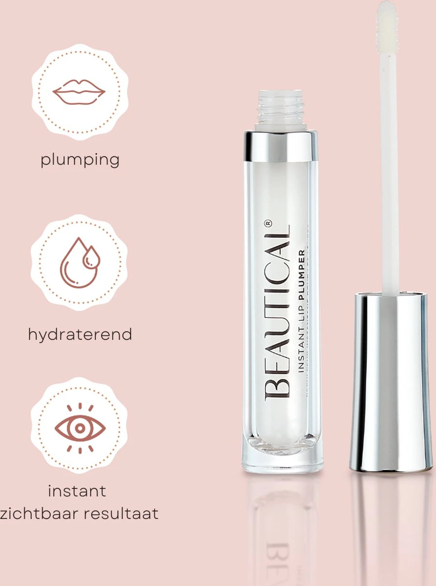 BEAUTICAL Instant Lip Plumper - Vollere Lippen - Lip Maximizer, Lipgloss, Lippenbalsem - Make-up Lippen, Beauty - Hydraterend, Plumping 2 BEAUTICAL Instant Lip Plumper - Vollere Lippen - Lip Maximizer, Lipgloss, Lippenbalsem - Make-up Lippen, Beauty - Hydraterend, Plumping - Afbeelding 2
