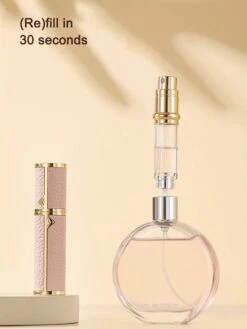 Hervulbare Parfumverstuiver-5ml-Mini Parfumverstuiver-Kleine Spuitfles Voor Parfum-Lege Parfumflesje Voor Op Reis Glasspray Draagbaar Parfumpakket Met Lederen Hoes - Mandarijn Groen -Mode Cosmetica Winkel 900x1200 42