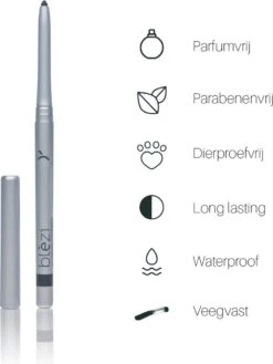 Blèzi® Automatic Eye Pencil 10 Shiny Black - Oogpotlood Zwart Waterproof - Zwart Met Shine -Mode Cosmetica Winkel 902x1200 5