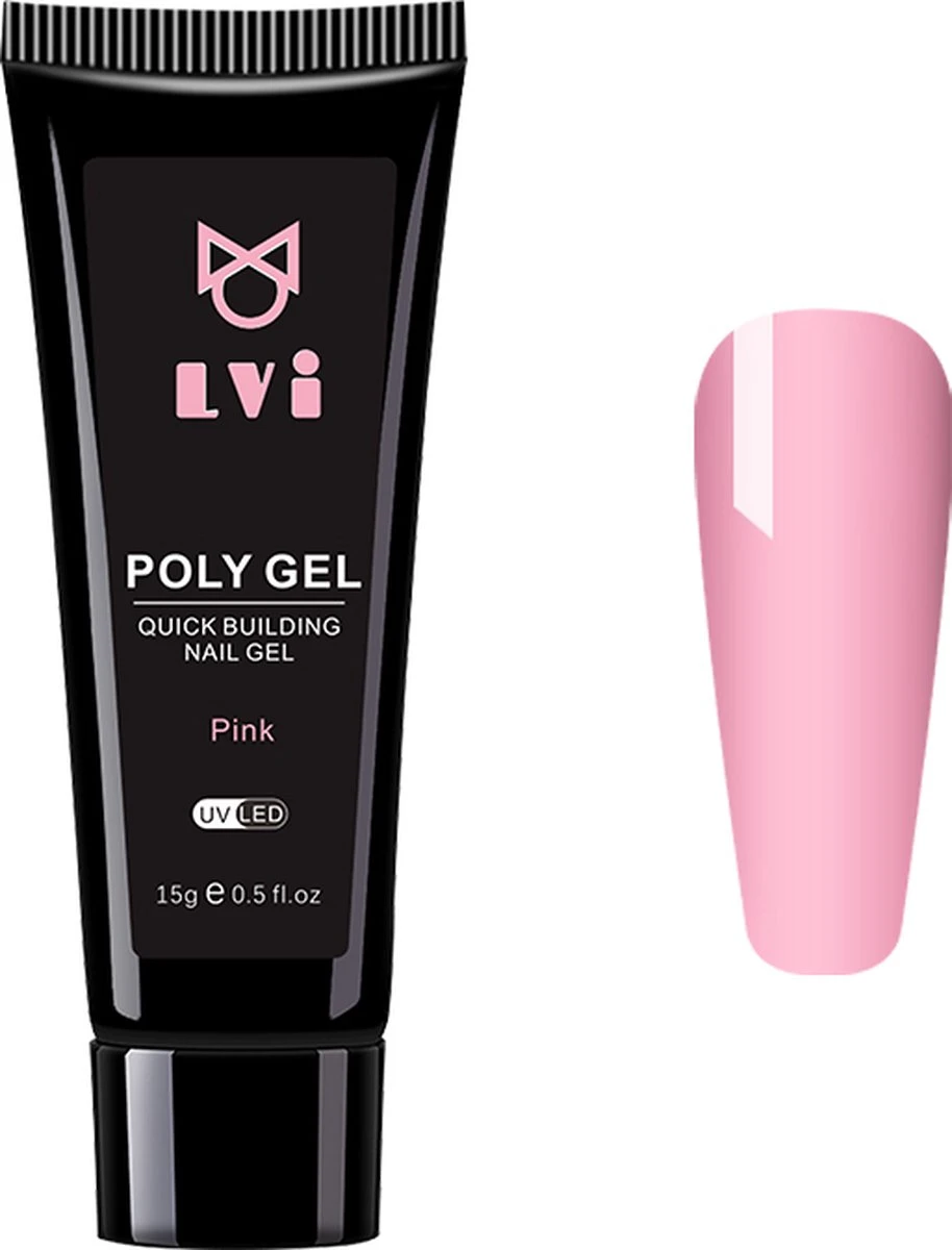 Elvi Polygel Starterskit - Complete Set Inc. USB UV/Led Mini Lamp-Nagelverlenging- Polygel 6 X 15g Perfecte Kleuren Roze - Polyacryl UV Nagellak-Quick Extension Temperature Color Changing UV Gel Pink 13 Elvi Polygel Starterskit - Complete Set Inc. USB UV/Led Mini Lamp-Nagelverlenging- Polygel 6 X 15g Perfecte Kleuren Roze - Polyacryl UV Nagellak-Quick Extension Temperature Color Changing UV Gel Pink - Afbeelding 13