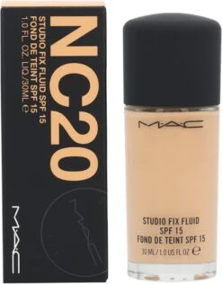 MAC Cosmetics Studio Fix Fluid Foundation - NC20 32 MAC Cosmetics Studio Fix Fluid Foundation - NC20 -Mode Cosmetica Winkel 937x1200 1