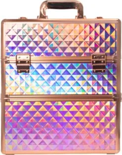 Koffer Groot Holo/Golden Rose XXL Met Opbergvakken 14 Koffer Groot Holo/Golden Rose XXL Met Opbergvakken -Mode Cosmetica Winkel 942x1200 1