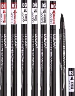 LULAA Microblade Pen - BRUIN - Watervaste Microblading Wenkbrauwpen - Waterproof Tattoo Pen - Make Up - Eyebrow Blading -Mode Cosmetica Winkel 942x1200