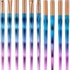 10-delige Oog Make-up Kwasten/Brush Set | Rainbow / Regenboog | Fashion Favorite
