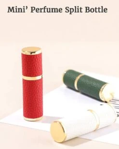 Hervulbare Parfumverstuiver-5ml-Mini Parfumverstuiver-Kleine Spuitfles Voor Parfum-Lege Parfumflesje Voor Op Reis Glasspray Draagbaar Parfumpakket Met Lederen Hoes - Mandarijn Groen -Mode Cosmetica Winkel 963x1200 3