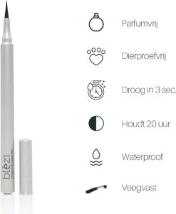 Blèzi® Liquid Eye Liner Pen 10 Intense Black - Eyeliner Zwart Waterproof - Mat Zwart -Mode Cosmetica Winkel 984x1200 1