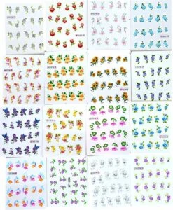 50 Vellen Nagelstickers -Mode Cosmetica Winkel 988x1200