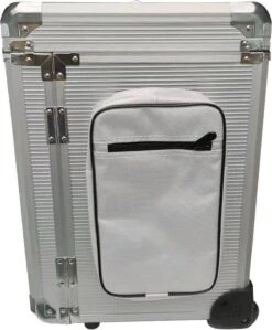 Pedicure Koffer / Trolley - Professional Pedicure Cas- Zilver Streepmotief